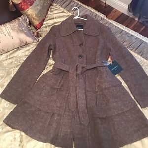 Cynthia Rowley Ruffled Wool Jacket